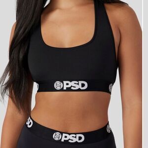 PSD Solids Sports Bra Black Small NWT